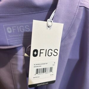 Figs Lavender Scrub Top